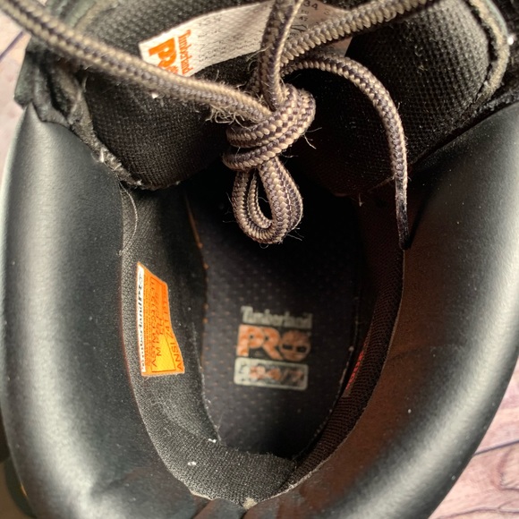 Timberland Pro Steel Toe Men’s black boots 13W - Picture 4 of 10